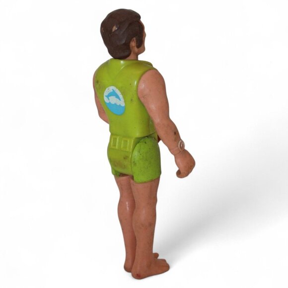 Vintage 1974 Fisher-Price Adventure People Green Scuba Diver Action Figure 3.75" - Picture 6 of 7